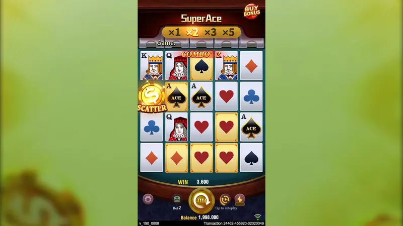 Super Ace 슬롯(JILI) 데모 스핀 화면
